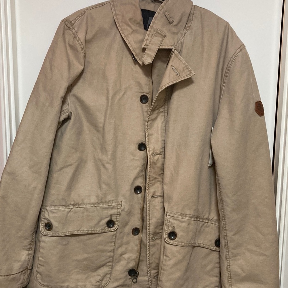 Quicksilver khaki coat XL New with tags brand new never used never worn